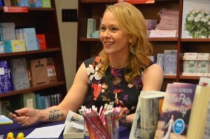 Eliza Gordon at book signing