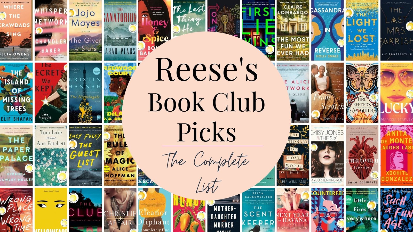 (updated July 2023) Reese's Book Club Picks: Entire List