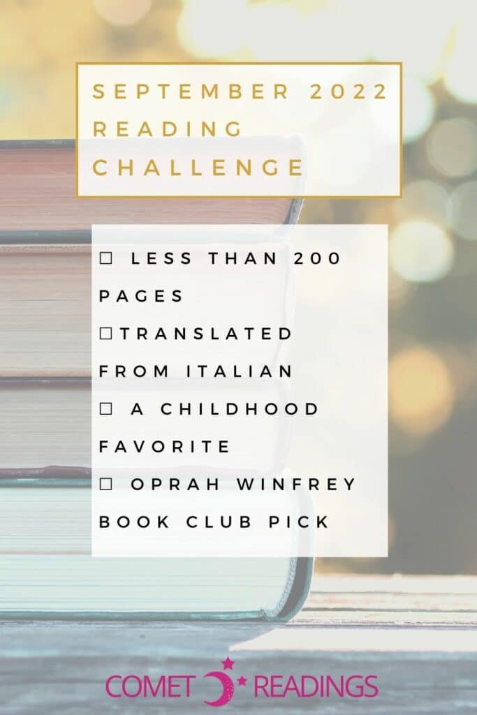 SEPTEMBER READING CHALLENGE 2022