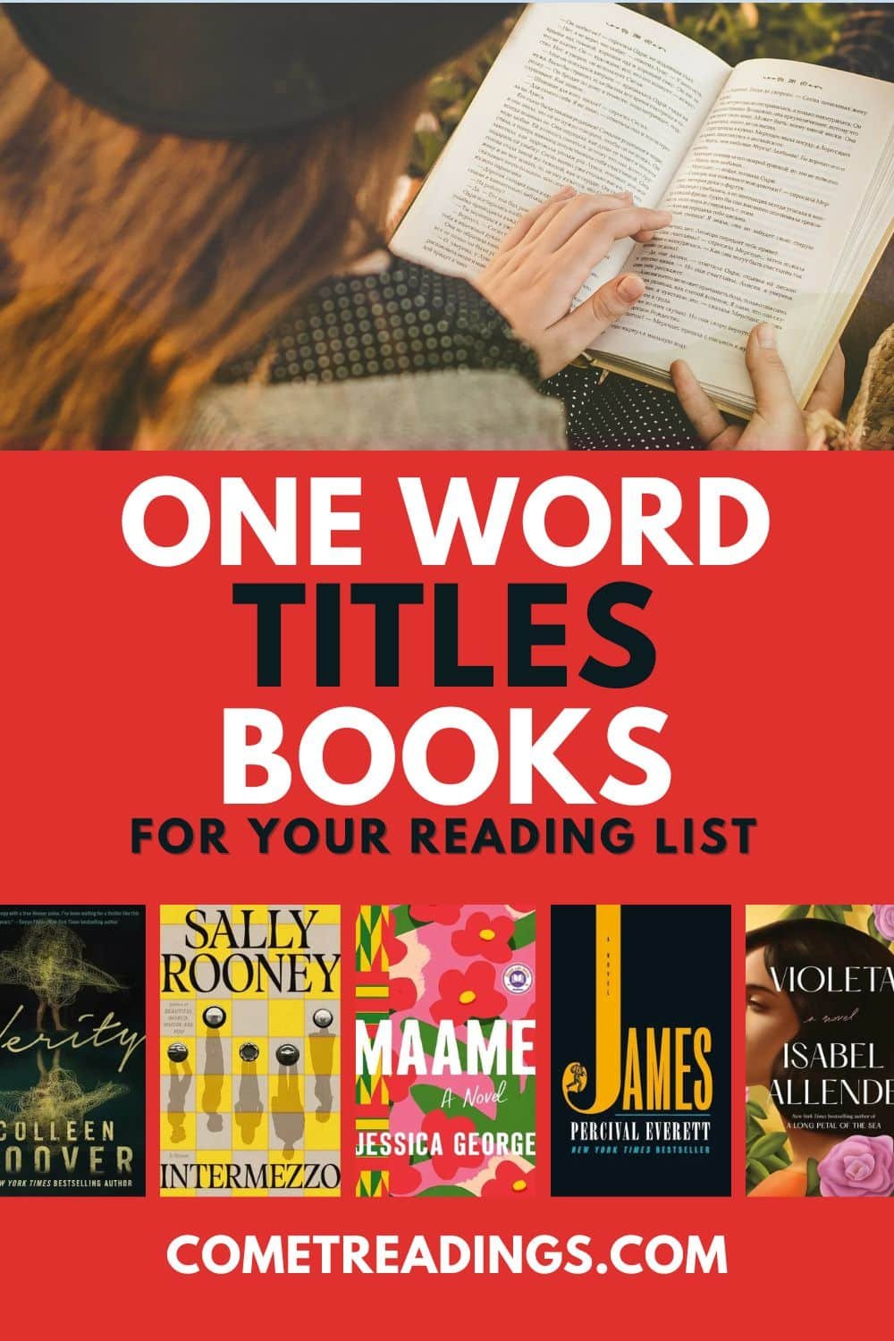 45 Incredible Books with One Word Titles