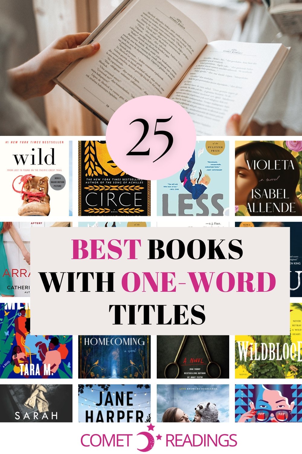 25 Incredible Books With One Word Titles Comet Readings