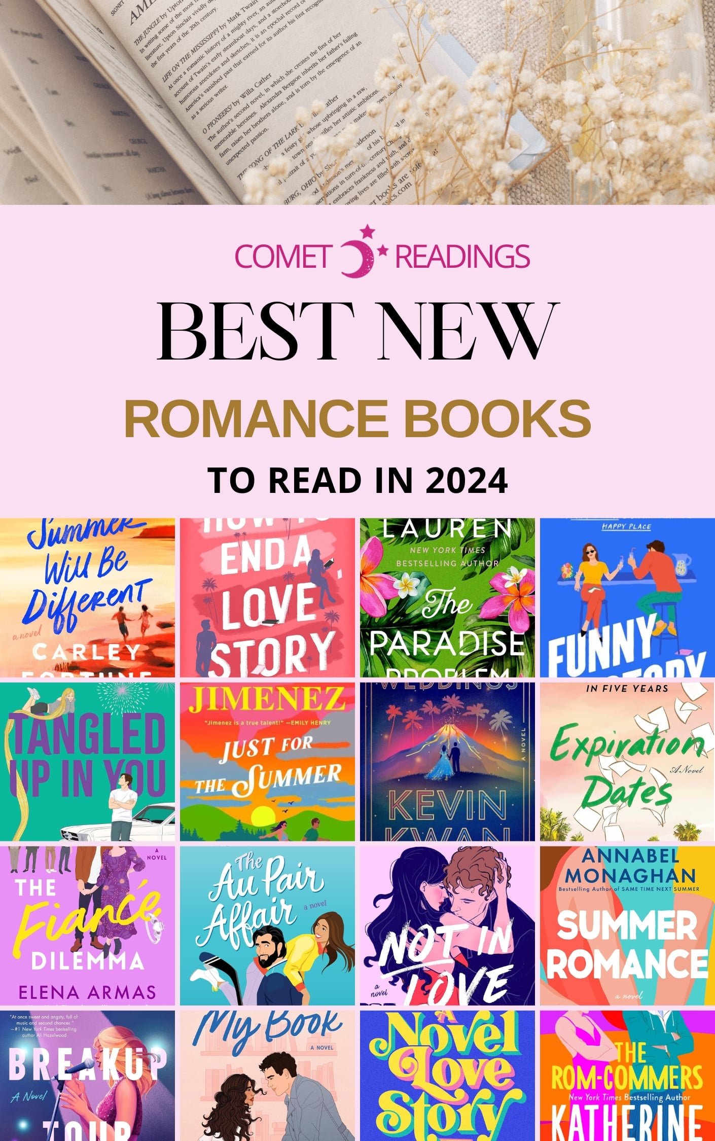 All The Best New Romance Books You Will Love In 2024 – Comet Readings