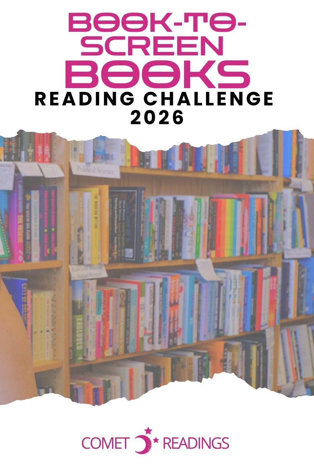 Comet Readings’ 2026 Book-to-Screen Challenge