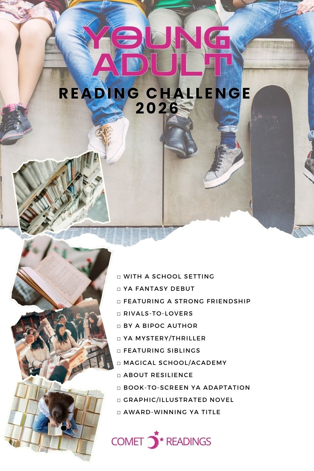 Comet Readings\' 2026 Young Adult Challenge